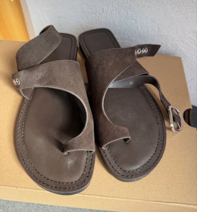 Sandale din piele intoarsa Parfois