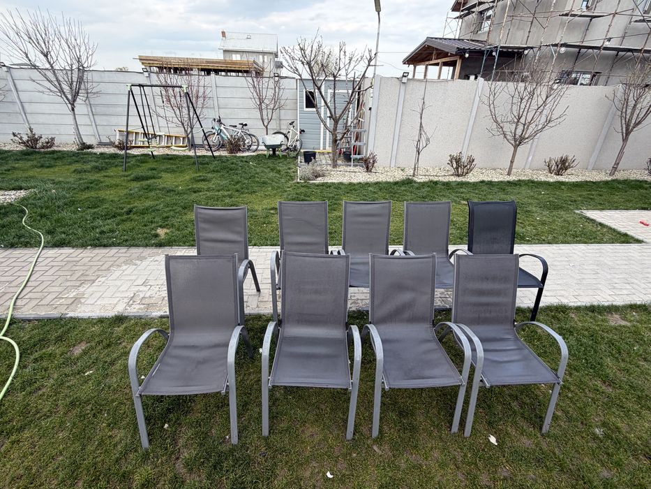 Scaune terasa,gradina, exterior  9 bucati