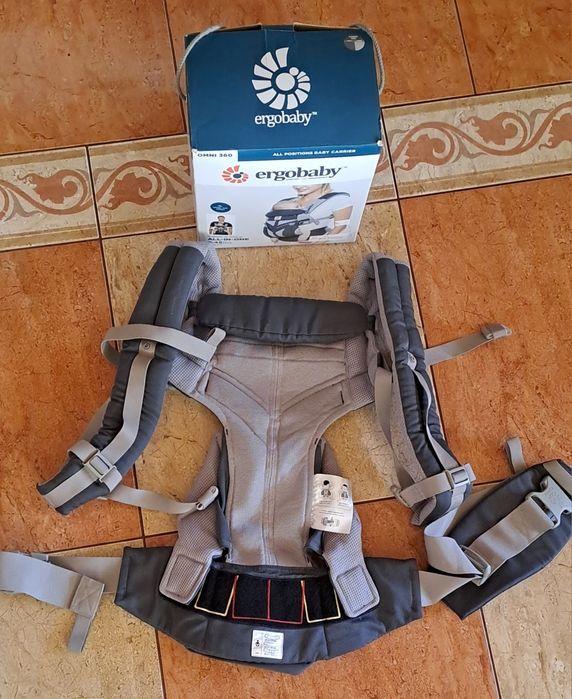 Ергономична раница Ergobaby Omni 360 Cool air carbon grey