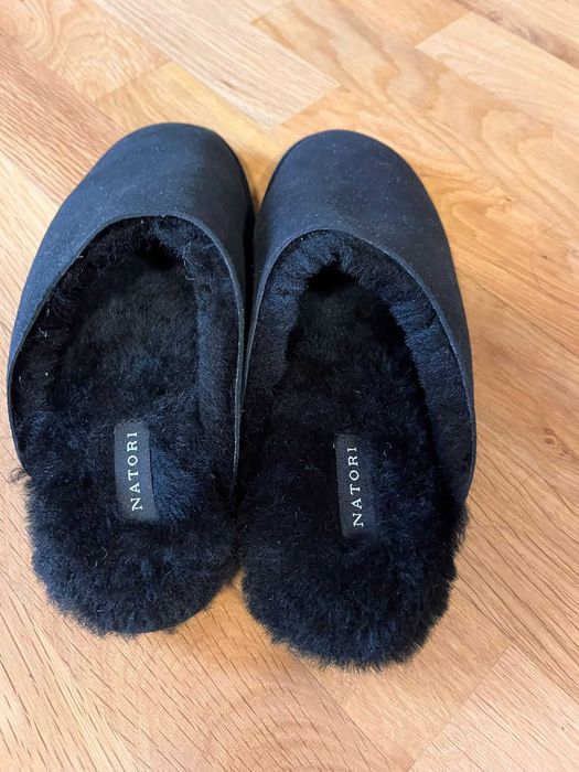 Papuci de casa din blana naturala