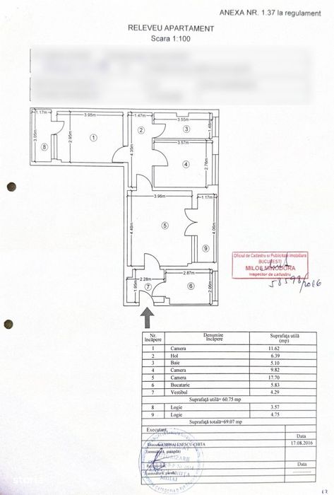 Apartament 3 camere renovat | Etaj 1 | 69 mp | Baba Novac