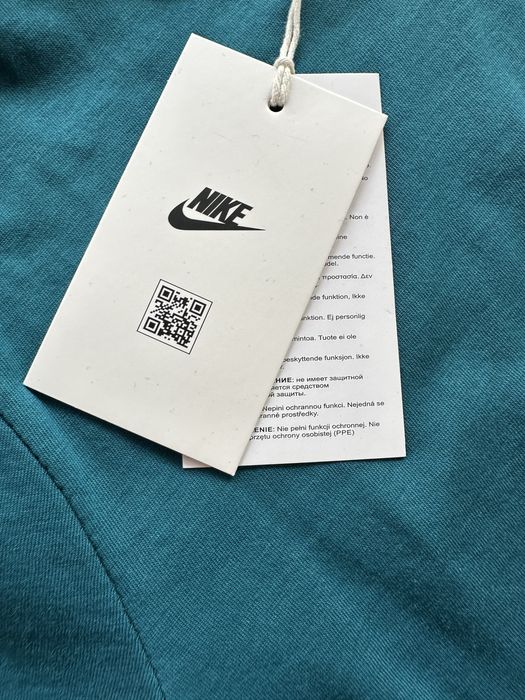 Мъжки,памучен,къс комплект Nike с бродирано лого,тюркоазен цвят