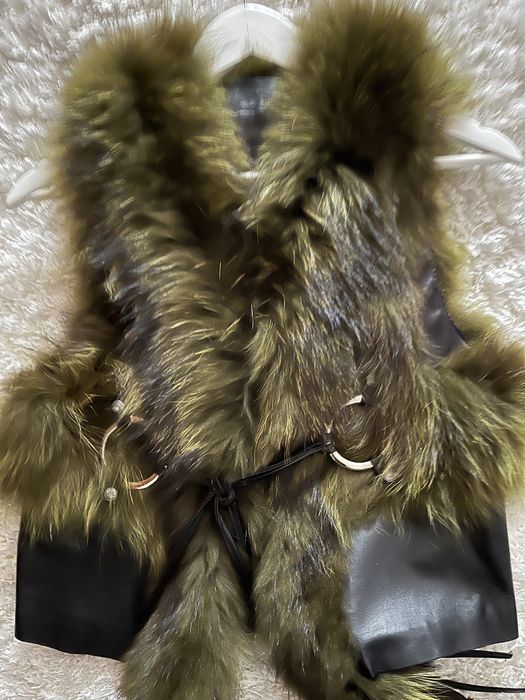 Vesta blana naturala dama