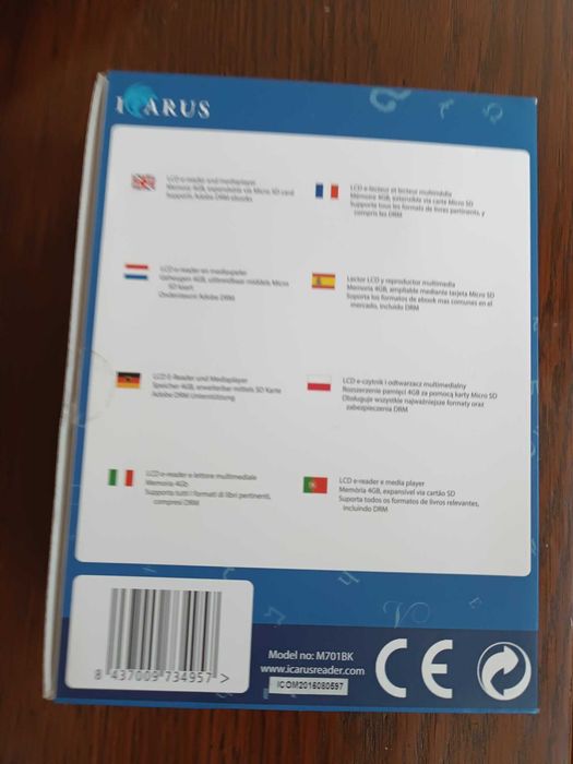 Електронен четец, e-reader ICARUS Omnia