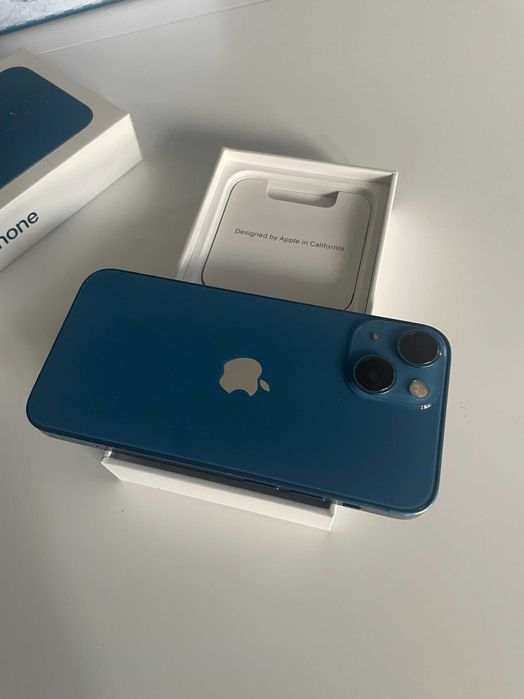 iPhone 13 mini blue 128 GB използван (без зарядно)