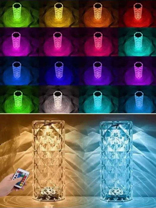 Кристаллический светодиодный светильник с пультом