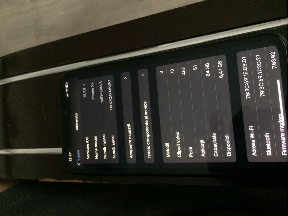 Iphone XR sanatatea bateriei 96% 64GB accept si schimb