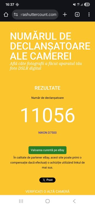 Nikon  D7500, pachet complet