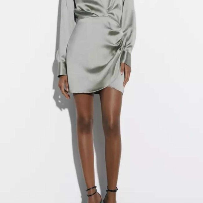 Zara rochie mini scurta decolteu