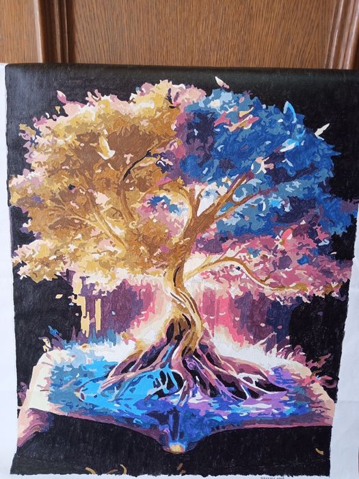 Картина размер 40-50, насыщенные цвета красок (акрильные)