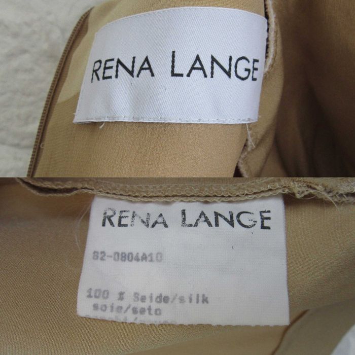 Rochie matase naturala bej nude crem Rena Lange