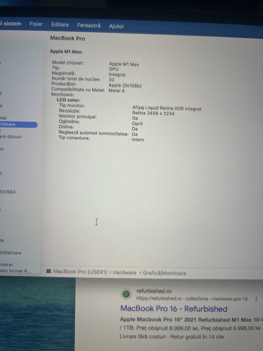 MacBook Pro 2021 | M1 MAX | 64 GB RAM | 1 TB  SSD