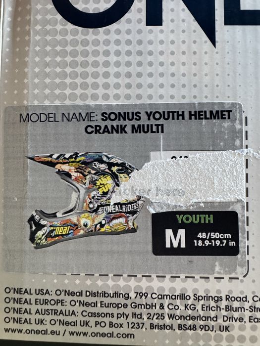 Casca moto cross copii O’neal Sonus , marimea YM , NOU