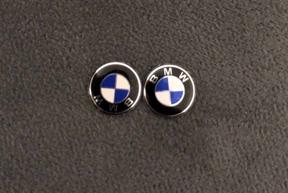 Emblema logo cheie key BMW 11mm aluminiu OEM E90 E60 E87 E70 F10 F30