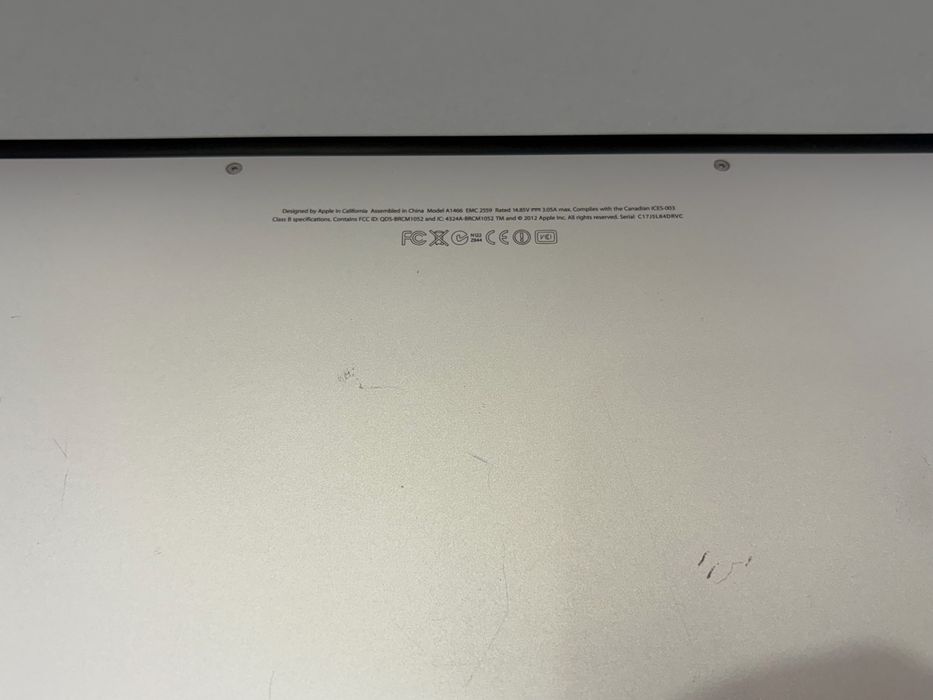 MacBook Air 13, Mid 2012, Core I5 1,8Ghz, SSD 128, RAM 4 GB
