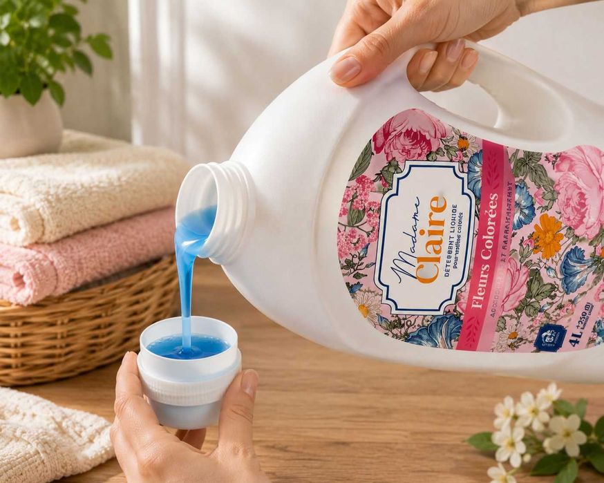 Detergent Madame Claire 4L+250ml CADOU – parfum intens și haine fresh