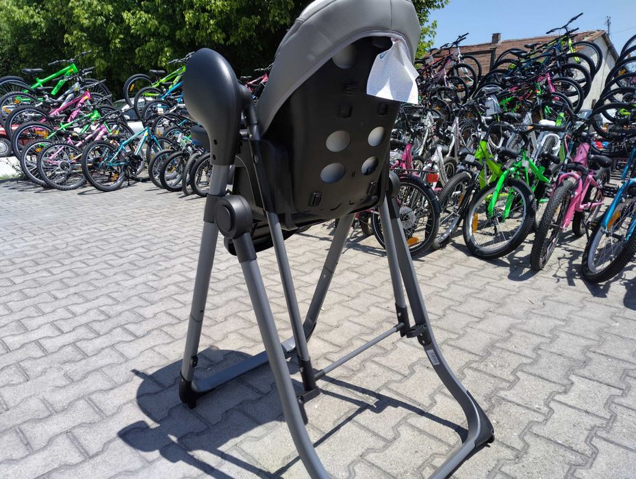 CANGAROO Стол за хранене с функция люлка NIRVANA 2в1 сив