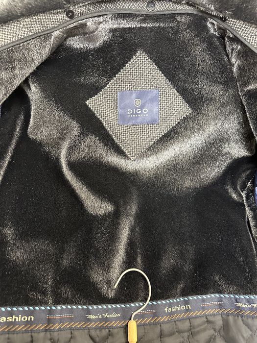 Мужское зимнее пальто драп с мехом 54 размер Турция