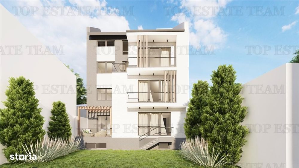 Vanzare apartament 3 camere parter cu gradina 80 mp,  bloc nou, zona p