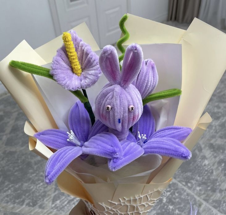 Букеты из синельной проволки