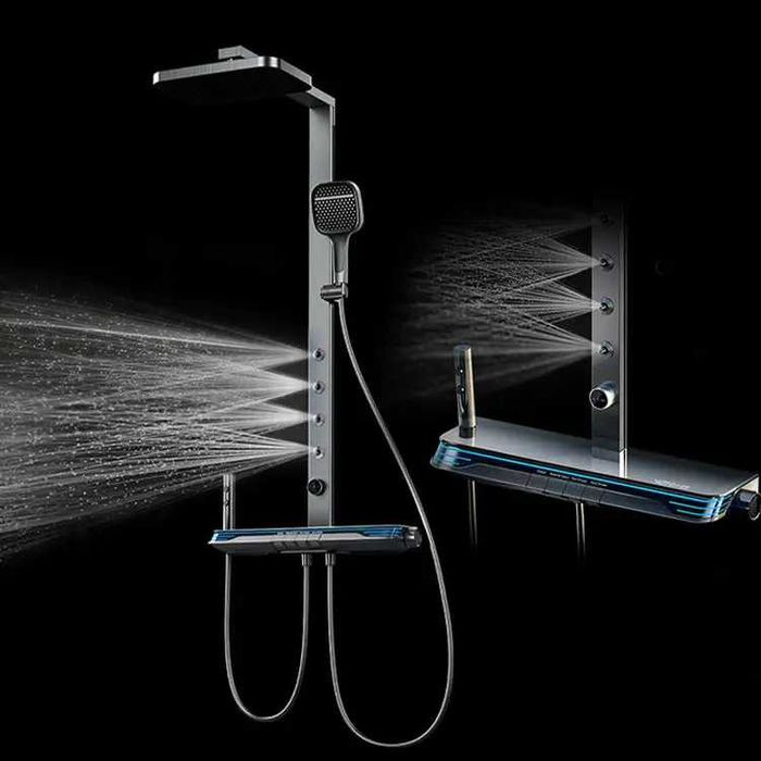 Модерен хидромасажен душ с дисплей и LED подсветка D38