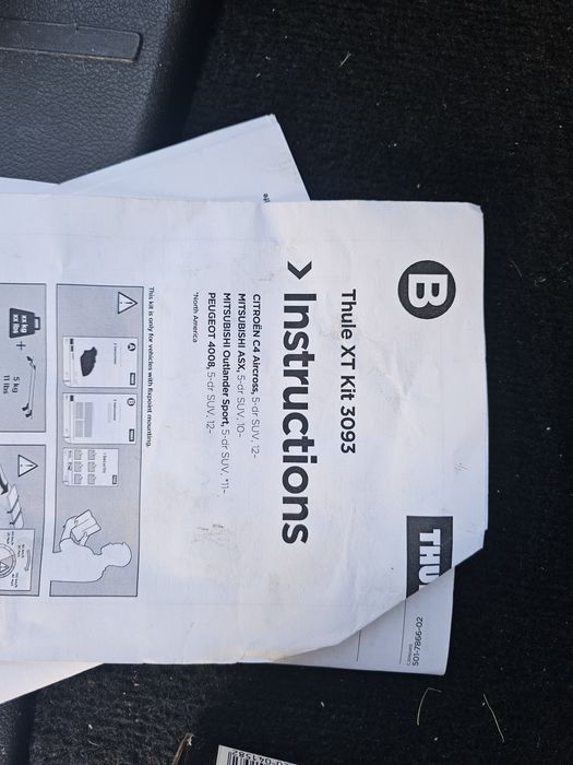 Bare transversale Thule Wing Bar Evo 120 cm pentru puncte fixe