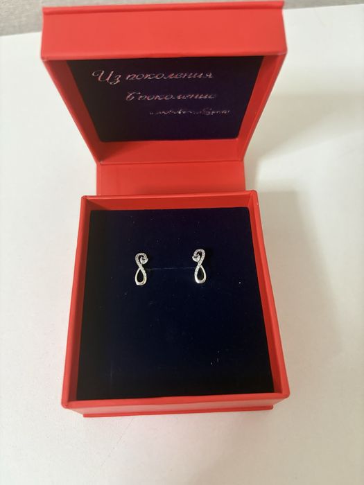 Продам новые серьги серебро