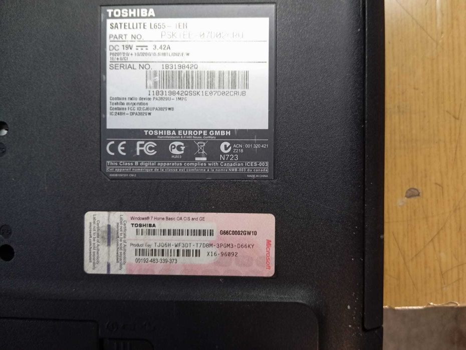 Ноутбук Тошиба L655