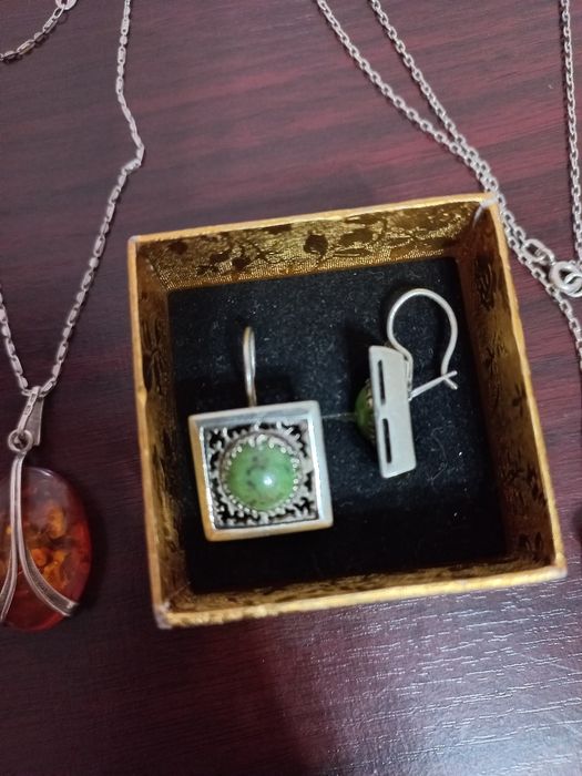 СССР серебро,серьги,броши,бусы,цепочки