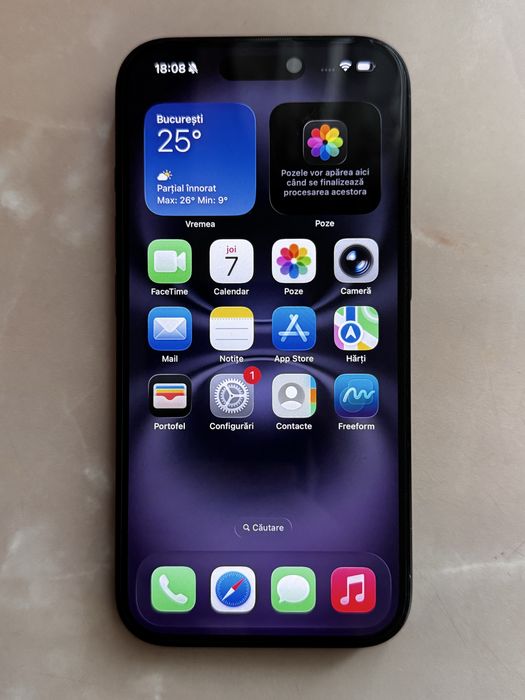 iPhone 16 256GB Negru, Stare Excelentă, 91%