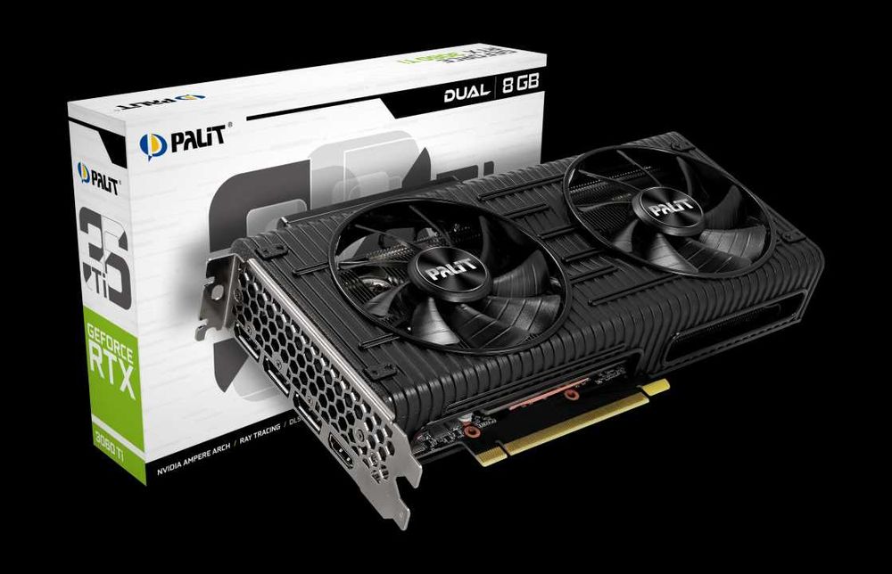 Видеокарта Palit RTX 3060 Ti Dual 8G