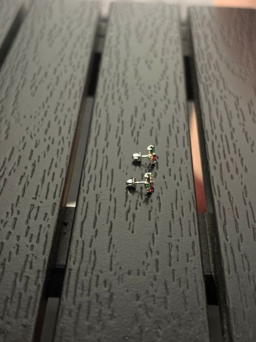 Cercei Lilu aur alb 14k