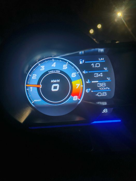 1г. ГАРАНЦИЯ A501 Car HUD OBD2 Километраж Бордови Компютър Турбо Уред Температура Масло Температура Обороти Диагностика Трип Компютър Дисплей OBD 2