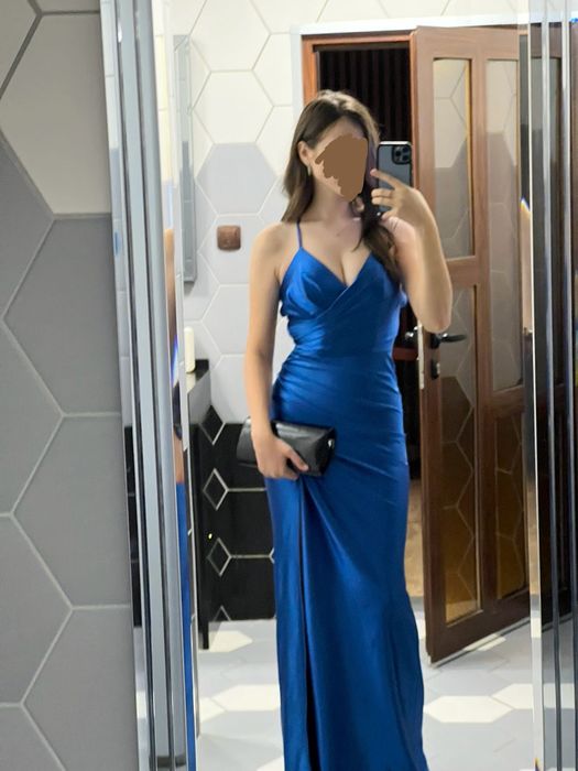 Официална рокля- синя