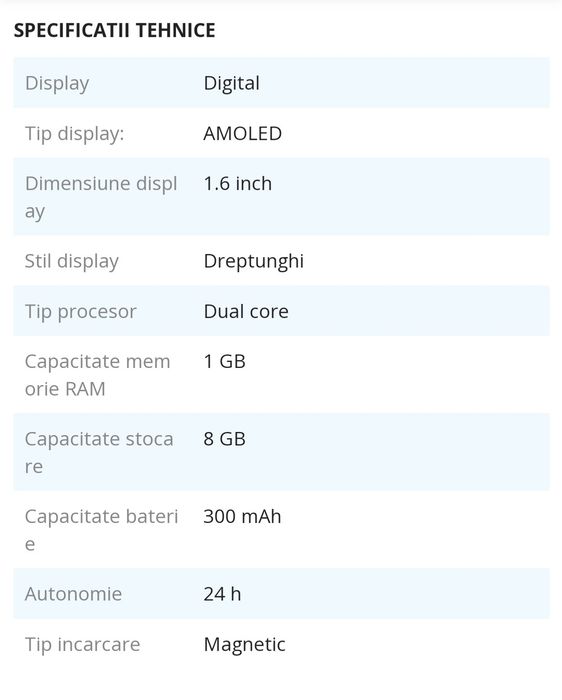 Oppo smartwatch alb