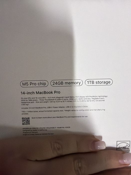 Apple ,MacBook 14 Pro M5 24/1 Tb