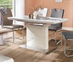 Разтегателна трапезна маса бял мдф гланц