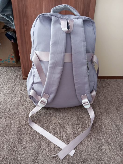 Rucsac Ghiozdan Fete Mov Pastel cu Steluță