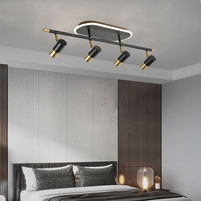 EIDISUNY LED димируеми таванни 4-посочни прожектори с дистанционно,30W