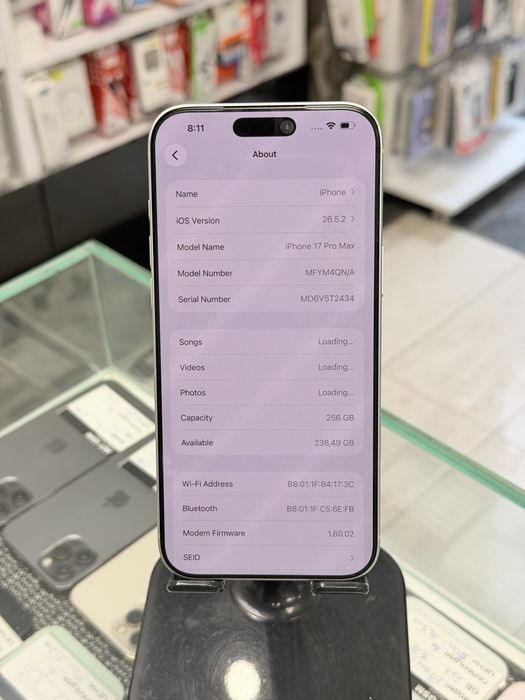 Apple iPhone 17 Pro Max 256Gb Silver