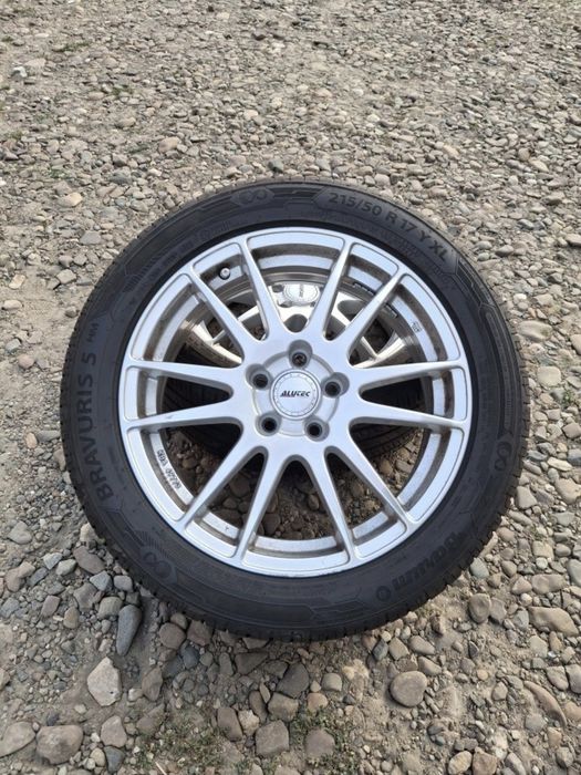 Set jante aliaj R17  5×108+ anvelope Barum