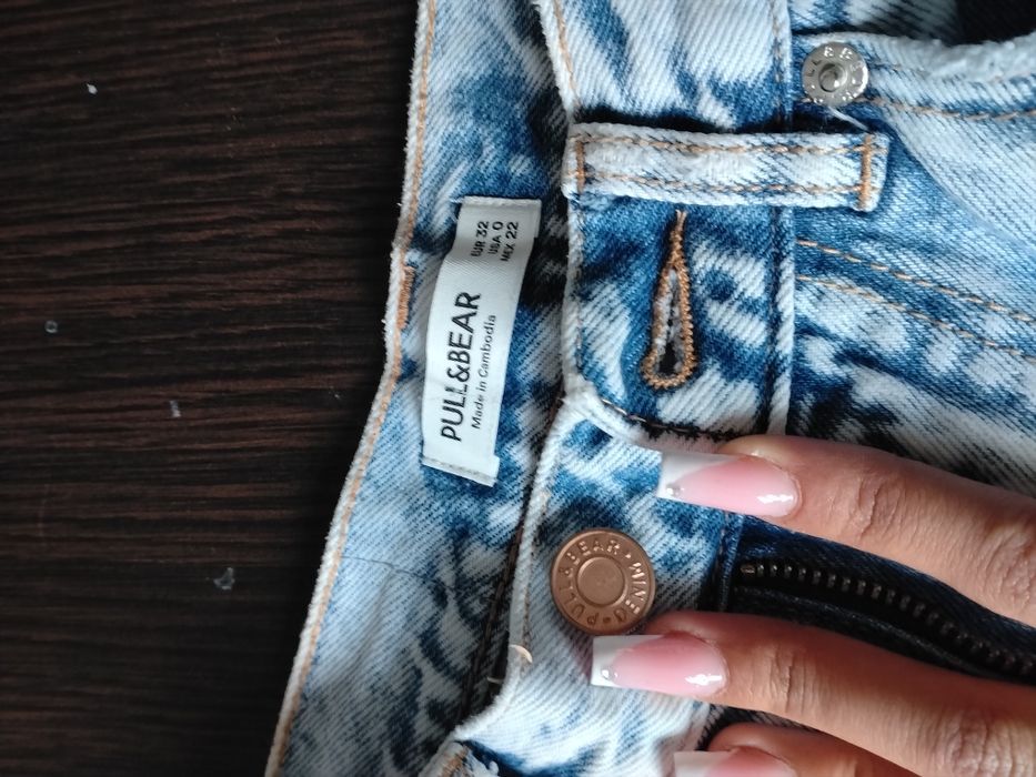 Blugi cu talie înaltă, pull&bear