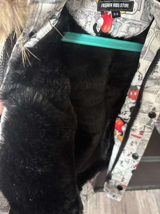 Детско яке с естествен пух