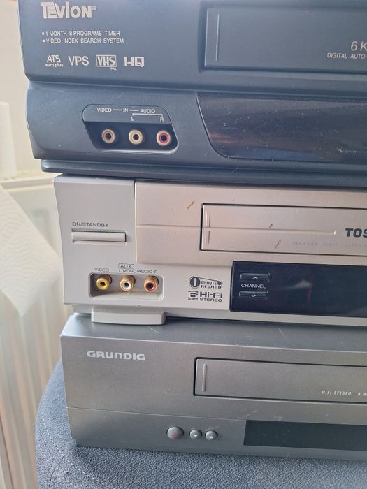Video VHS 6 capete toshiba,grundig,tevion,universum ,tvp