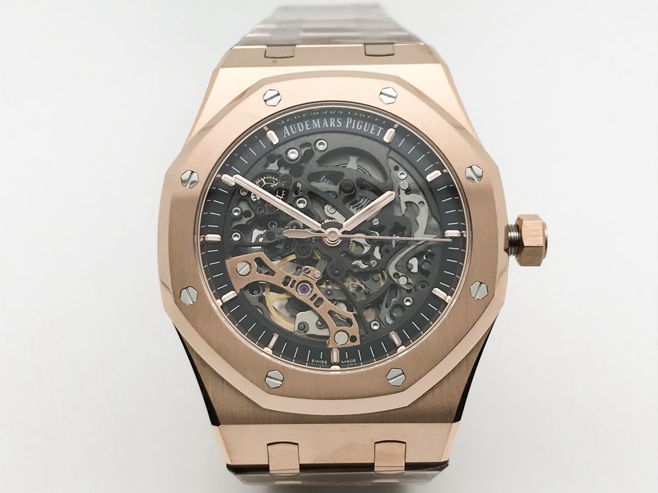 Audemars Piguet Royal Oak 15407OR 41mm Skeleton Rose Gold - QC снимки