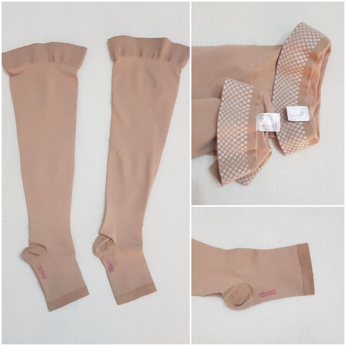 Ciorapi compresivi MEDIVEN PLUS, Nr. 4 sau L, CCL 2 bej Long unisex