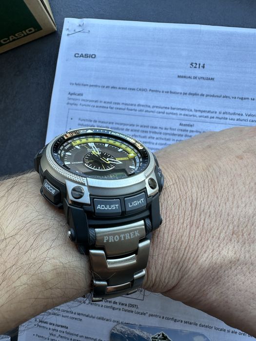 Casio Pro Trek prw-5000t-7er (model 5114)