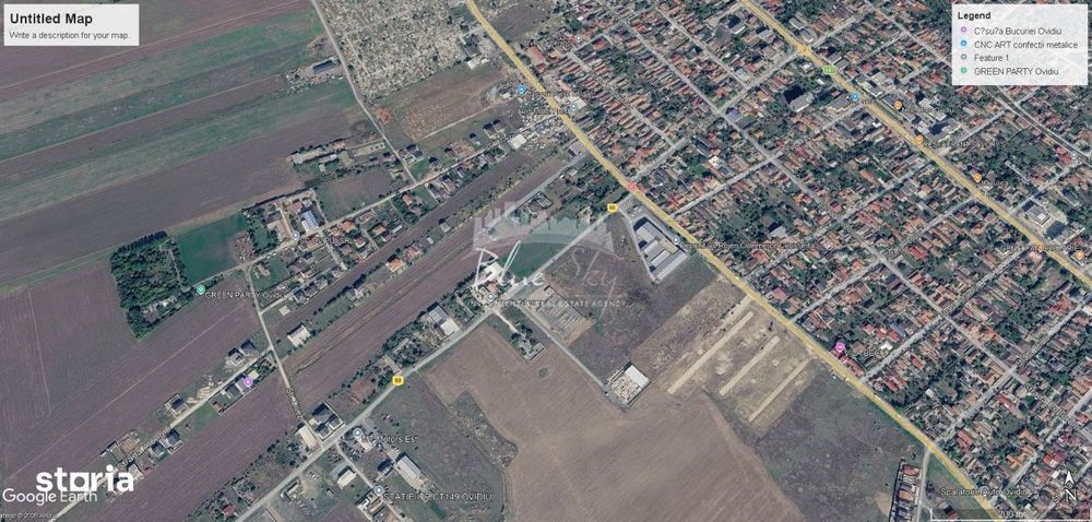 Teren intravilan 3.000 mp – Ovidiu, Varianta catre Poiana