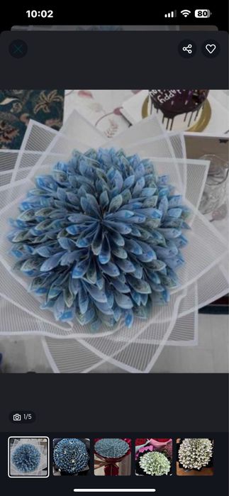 Букет из купюр из денег