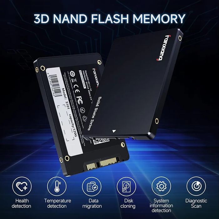 Sigilat Ssd sata III 2TB Fanxiang Raxiana S101 3D nand slc 560Mb/s